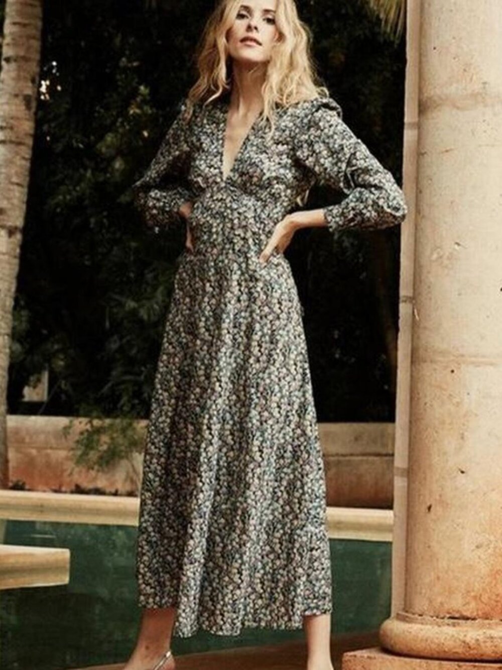 DÔEN Charleston Dress in Hardwick Flora | Size L